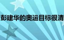 彭建华的奥运目标很清晰杀入前八破全国纪录