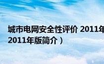 城市电网安全性评价 2011年版（关于城市电网安全性评价 2011年版简介）