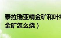 泰拉瑞亚精金矿和叶绿矿怎么烧（泰拉瑞亚精金矿怎么烧）