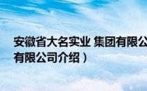 安徽省大名实业 集团有限公司（关于安徽省大名实业 集团有限公司介绍）