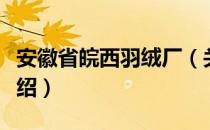 安徽省皖西羽绒厂（关于安徽省皖西羽绒厂介绍）