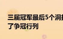 三届冠军最后5个洞打出高于标准杆6杆落出了争冠行列