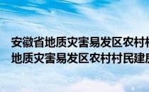 安徽省地质灾害易发区农村村民建房管理规定（关于安徽省地质灾害易发区农村村民建房管理规定介绍）