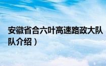 安徽省合六叶高速路政大队（关于安徽省合六叶高速路政大队介绍）