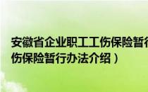 安徽省企业职工工伤保险暂行办法（关于安徽省企业职工工伤保险暂行办法介绍）