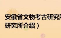 安徽省文物考古研究所（关于安徽省文物考古研究所介绍）