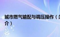 城市燃气输配与调压操作（关于城市燃气输配与调压操作简介）