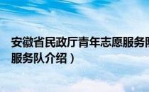 安徽省民政厅青年志愿服务队（关于安徽省民政厅青年志愿服务队介绍）