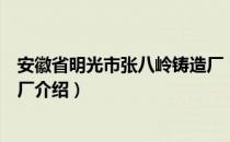 安徽省明光市张八岭铸造厂（关于安徽省明光市张八岭铸造厂介绍）