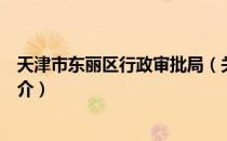 天津市东丽区行政审批局（关于天津市东丽区行政审批局简介）