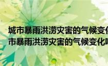 城市暴雨洪涝灾害的气候变化响应与风险评估研究（关于城市暴雨洪涝灾害的气候变化响应与风险评估研究简介）