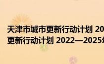 天津市城市更新行动计划 2022—2025年（关于天津市城市更新行动计划 2022—2025年简介）