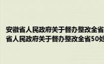 安徽省人民政府关于督办整改全省50处重大火灾隐患的通知（关于安徽省人民政府关于督办整改全省50处重大火灾隐患的通知介绍）