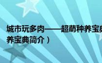 城市玩多肉——超萌种养宝典（关于城市玩多肉——超萌种养宝典简介）