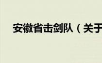 安徽省击剑队（关于安徽省击剑队介绍）