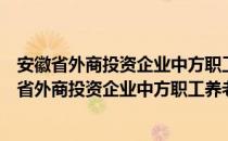 安徽省外商投资企业中方职工养老保险暂行办法（关于安徽省外商投资企业中方职工养老保险暂行办法介绍）