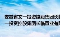 安徽省文一投资控股集团长临置业有限公司（关于安徽省文一投资控股集团长临置业有限公司介绍）