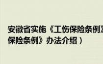 安徽省实施《工伤保险条例》办法（关于安徽省实施《工伤保险条例》办法介绍）