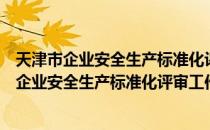 天津市企业安全生产标准化评审工作管理办法（关于天津市企业安全生产标准化评审工作管理办法简介）