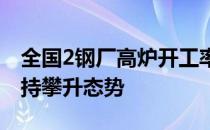 全国2钢厂高炉开工率达到81.99% 开工率维持攀升态势