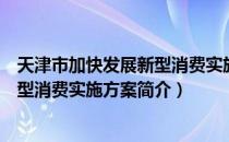 天津市加快发展新型消费实施方案（关于天津市加快发展新型消费实施方案简介）