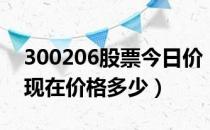 300206股票今日价（理邦仪器300206股票现在价格多少）