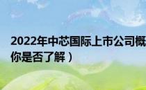 2022年中芯国际上市公司概念龙头股有哪些（A股投资者的你是否了解）