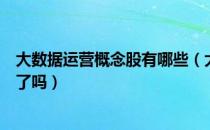 大数据运营概念股有哪些（大数据运营板块股票名单你看懂了吗）