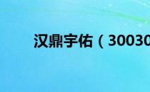 汉鼎宇佑（300300）十大流通股东