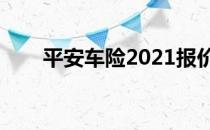 平安车险2021报价明细（平安速贷）