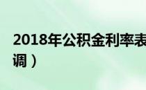 2018年公积金利率表（2018年公积金利率上调）