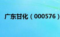 广东甘化（000576）股票十大股东都有谁