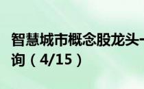 智慧城市概念股龙头一览智慧城市概念股价查询（4/15）