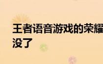 王者语音游戏的荣耀没了——王者熊的荣耀没了