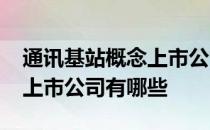 通讯基站概念上市公司一览2022年通讯基站上市公司有哪些