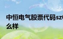 中恒电气股票代码sz002364中恒电气股票怎么样