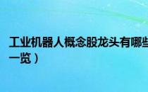 工业机器人概念股龙头有哪些（2022年工业机器人板块股票一览）