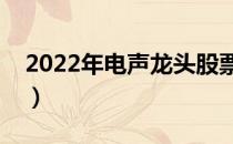 2022年电声龙头股票有哪些（看看有你的没）