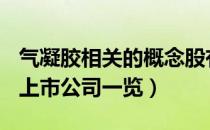 气凝胶相关的概念股有哪些（A股气凝胶概念上市公司一览）