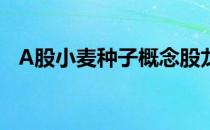 A股小麦种子概念股龙头汇总（全是干货）