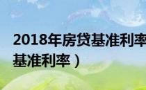 2018年房贷基准利率会上调吗（2018年房贷基准利率）