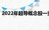 2022年超导概念股一览超导概念股票有哪些