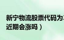 新宁物流股票代码为300013（新宁物流股票近期会涨吗）