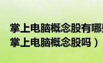 掌上电脑概念股有哪些（海联讯300277属于掌上电脑概念股吗）