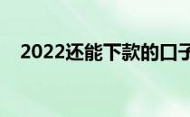 2022还能下款的口子（还能下款的口子）