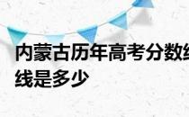 内蒙古历年高考分数线：内蒙古历年高考分数线是多少