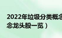 2022年垃圾分类概念股有哪些（垃圾分类概念龙头股一览）