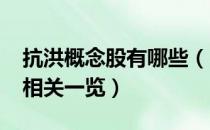 抗洪概念股有哪些（2020年洪灾概念龙头股相关一览）