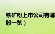 铁矿粉上市公司有哪些（2021年铁矿粉概念股一览）