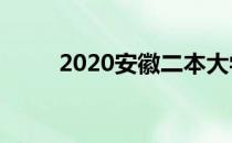 2020安徽二本大学排名榜（理科）